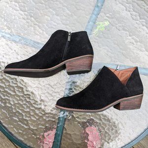 EUC Lucky Brand Black Ankle Booties
